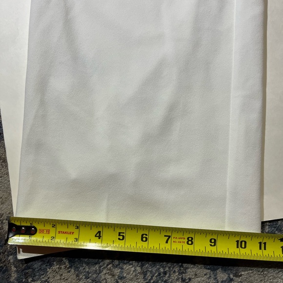 Calvin Klein Women Medium White Tie Belt Long Leg Pants - Picture 6 of 9